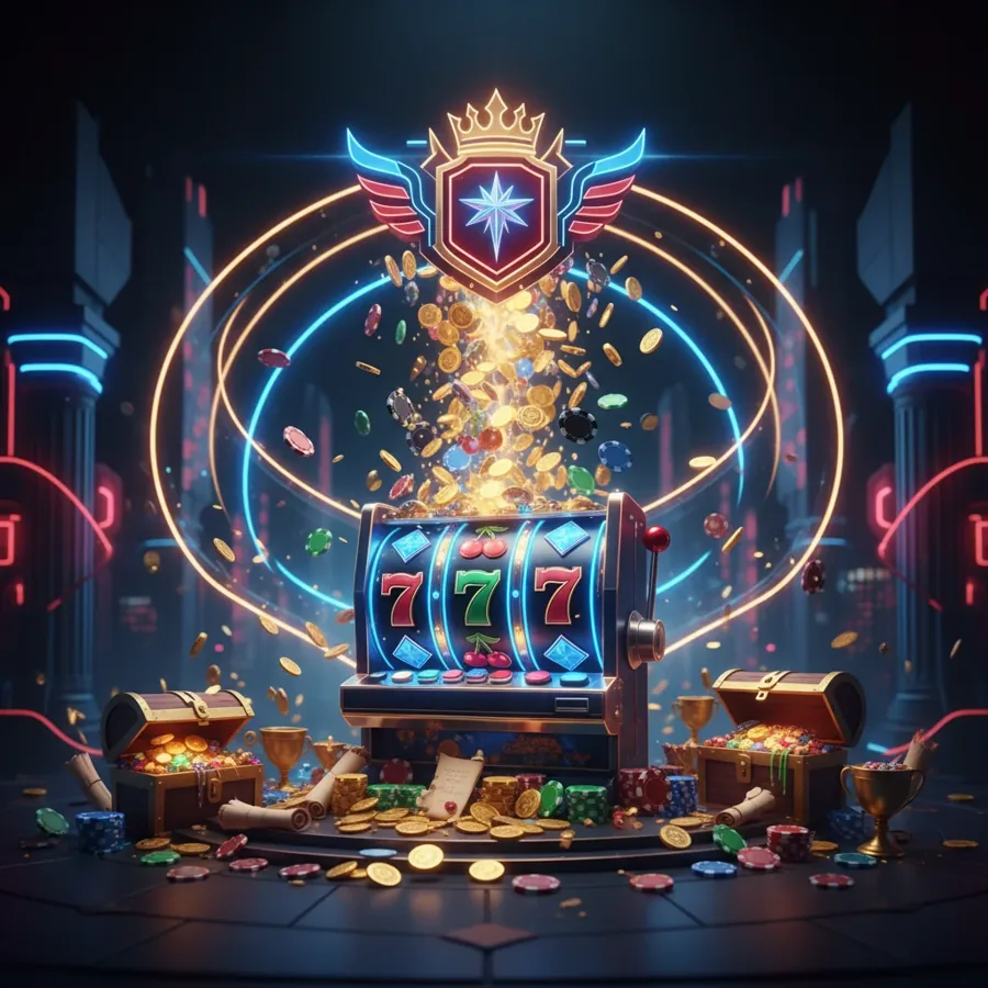 Happy Vegas Casino Android app shown on a smartphone screen